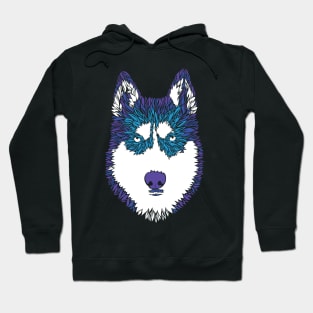 Husky Furry Colors Hoodie